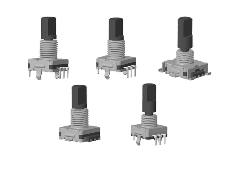 EC11 Metal Shaft Encoder with Threaded Bushing