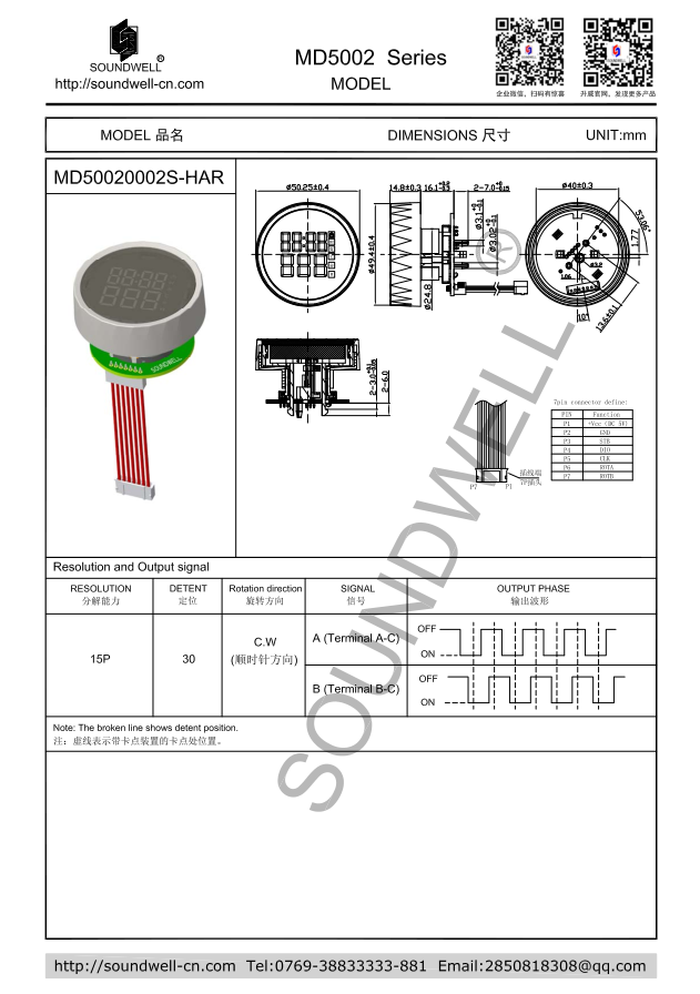 MD5002編碼器模組規(guī)格書(shū)