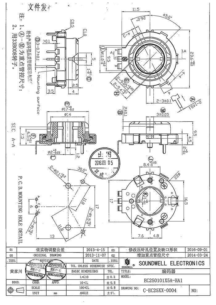 EC25中空型編碼器規(guī)格書(shū)